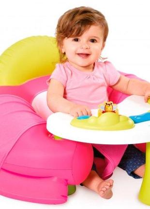 Дитяче крісло smoby cotoons з ігровою панеллю рожеве 110211