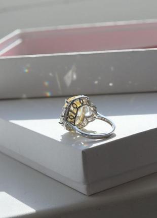 Брендовое кольцо серебро2 фото