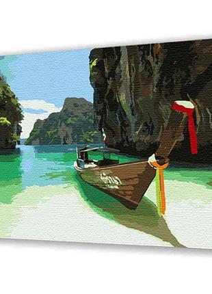 Картина за номерами з лаком artcraft "пхаєт. таїланд" 40х50 см 10526-ac