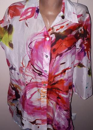 42р -100 % коттон новая блуза verese очень красивая легкая на жару