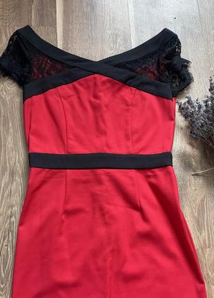 Яскрава трендова сукня футляр#плаття червоне ефектне3 фото