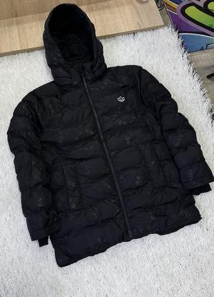 Мономаграмний пуховик куртка адідас adidas оригінал