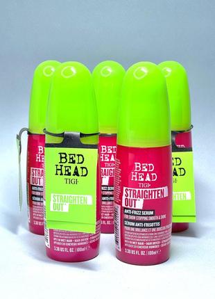 Tigi bed head straighten out TM разглаживающий лак для волос для женщин 100 мл