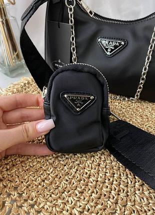 Сумка в стиле prada mini black 2
