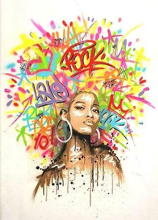 Картина по номерам "стрит арт" тм лавка чудес 40 x 50 см в коробке lc10105