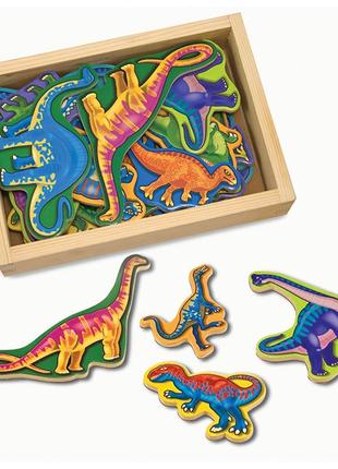 Magnetic wooden dinosaurs melissa & doug фігурки динозаврів на магнітах 04762 фото