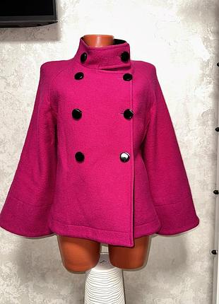 Укорочене пальто шерстяне демисезон