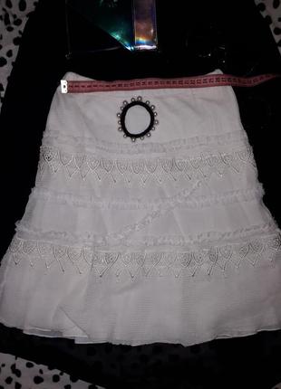 Нарядная юбка белая tre ari3 фото