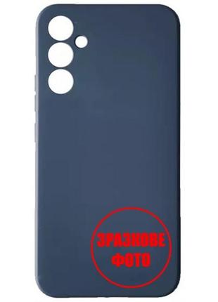 Silicone case full camera для samsung a15 a155/a15 5g a156 dark blue (код товару:34309)