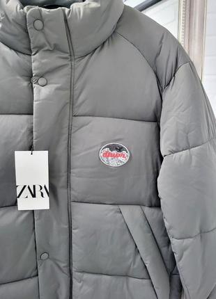 Стеганная демисезонная куртка zara, оригинал3 фото
