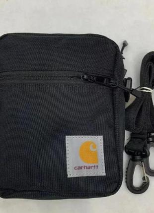 Барсетка кархарт чорна унісекс, сумка carhartt wip через плече