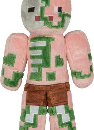 Плюшева іграшка зомбі-свин minecraft 12" zombie pigman plush pink 71225ayk