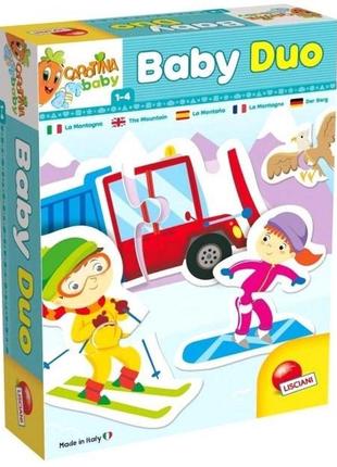 Игровой набор lisciani giochi baby duo (13 пазлов горы) 65431