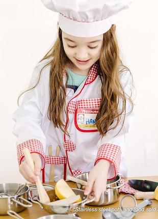 Детский костюм melissa & doug chef role play set костюм шеф-повар 48383 фото