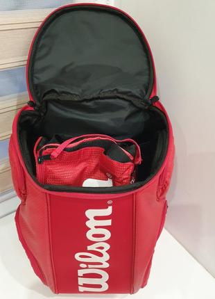 Рюкзак wilson tour molded backpack red, сумка для обуви wilson tour3 фото