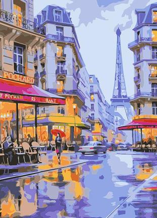 Картина по номерам "вечер в париже" lc30131