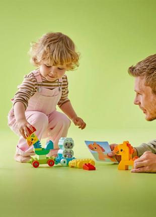 Конструктор lego duplo my first мой первый поезд с животными 19 деталей (10412)