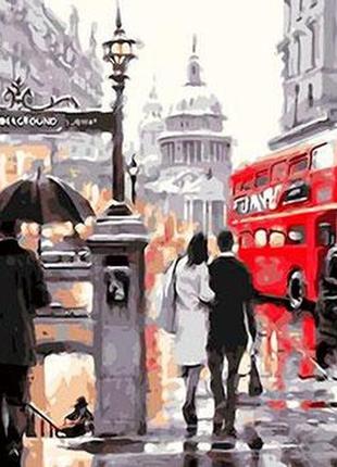 Картина по номерам "лондон после дождя" тм скамейка чудес 40 x 50 см lc10107