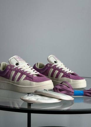 Кросівки adidas campus bad bunny purple1 фото