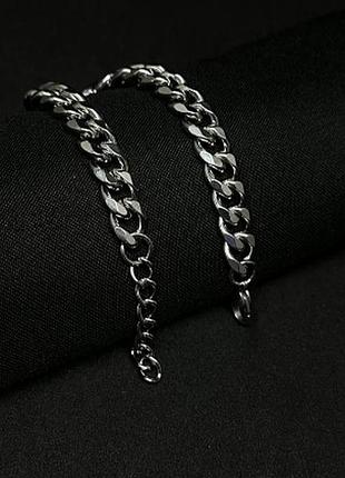 Мужской браслет цепочка из нержавеющей стали 10.5 мм кубинское плетение