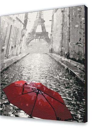 Картина за номерами з лаком artcraft "парасолька в парижі" 40х50 см 11207-ac