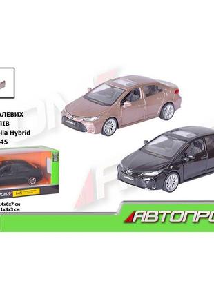 Машина мет автопром 1:45 toyota corolla hybrid відчиняються двері 4359