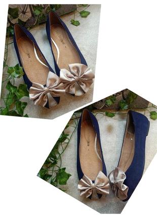 Туфли балетки с открытым носком натуральный замш кожа t&amp;k boutique