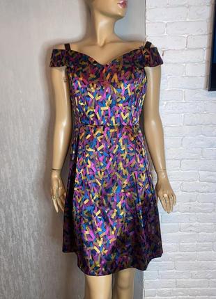 Винтажное платье блестящее платье вечернее платье винтаж louche luxe, xl