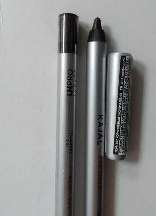 Гелевий олівець для очей ln pro kajal eye liner4 фото