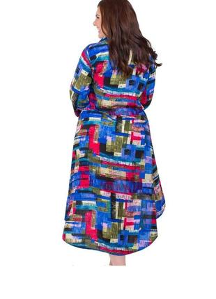 ⛔ плаття сорочка з легкої натуральної тканини штапель3 фото