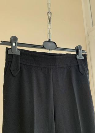 Винтажные черные шерстяные штаны max mars straight fit брюки прямой крой made in italy винтаж 90х prada gucci dolce gabanna escada 27x29 w26 w276 фото