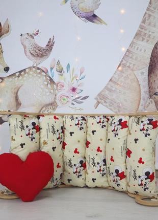 Детская качеля балансир с матрасиком микки маус bubbles