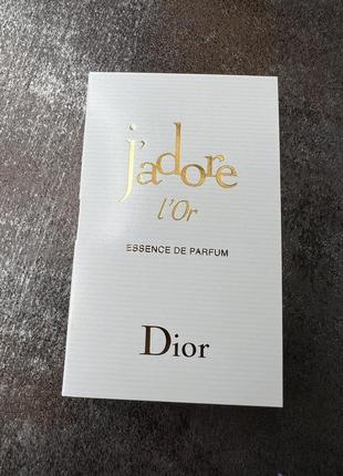 Оригинальный пробник парфюмированная вода christian dior j`adore l or essence de parfum