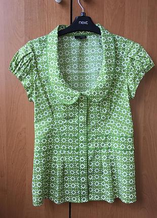 Натуральная блуза цветочный принт next р.uk 10