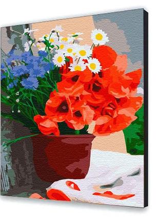 Картина по номерам с лаком artcraft цветы "квіти червня" 40*50 см 12149-ac