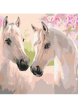 Картина за номерами "пара коней" 30*40 см 11664-nn1 фото