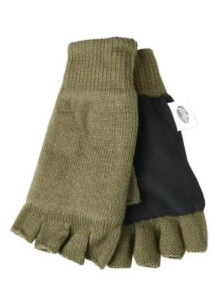 Перчатки без пальцев mil-tec thinsulate olive 12540001 3