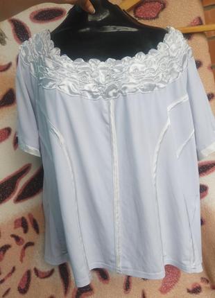 Праздничная блуза свободная блузон юида блузка нарядная2 фото