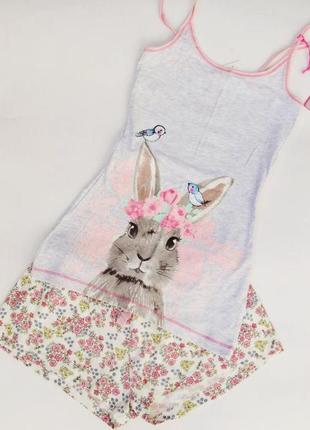 Трикотажная пижама rabbit love to lounge primark2 фото