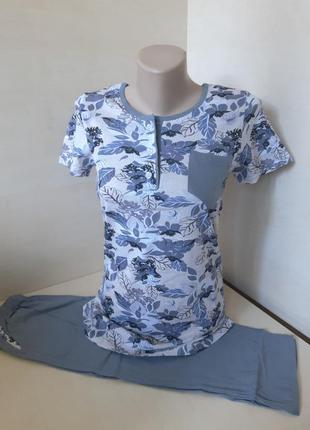 Женская пижама футболка шорты для кормящих р. 42 44 46 48