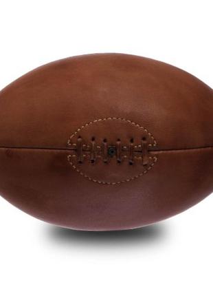 М'яч для регбі composite leather vintage rugby ball f-02641 фото