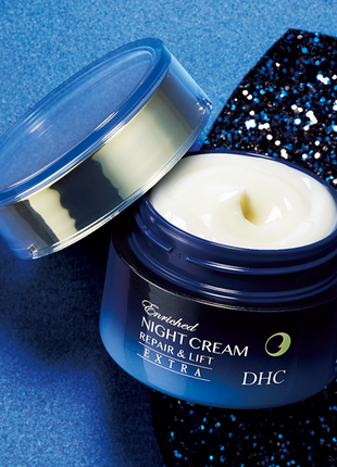 Нічний відновлюючий та підтягуючий крем enriched night cream repair & lift extra, 50 г, японія