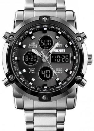 Чоловічий наручний годинник skmei molot black4 фото