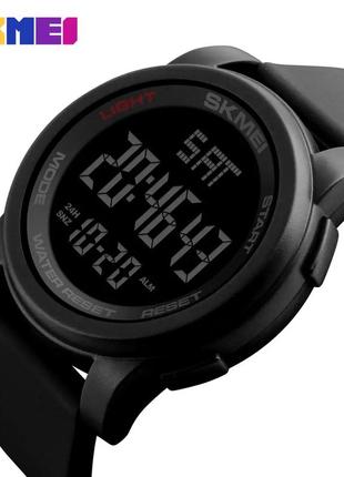 Мужские спортивные наручные часы skmei 1257 черный2 фото