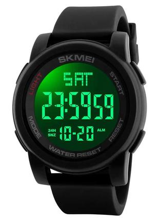 Мужские спортивные наручные часы skmei 1257 черный4 фото