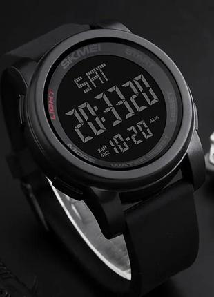 Мужские спортивные наручные часы skmei 1257 черный6 фото
