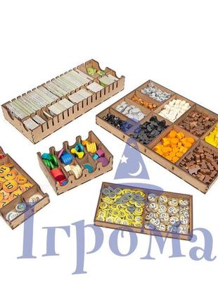 Органайзер для настільної гри каверна/organizer for boardgame caverna4 фото