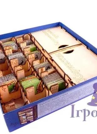 Органайзер для настольной игры каркассон: королевский подарок / organizer for boardgame carcassonne big box