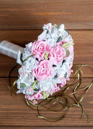Букет-дублер для нареченої в рожевих тонах (арт. bd-003)
