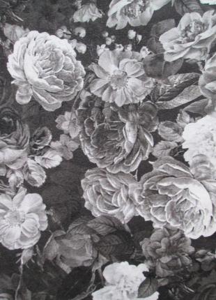 Классные хлопковые стрейчевые летние лосины леггинсы в цветочный принт розы george.6 фото
